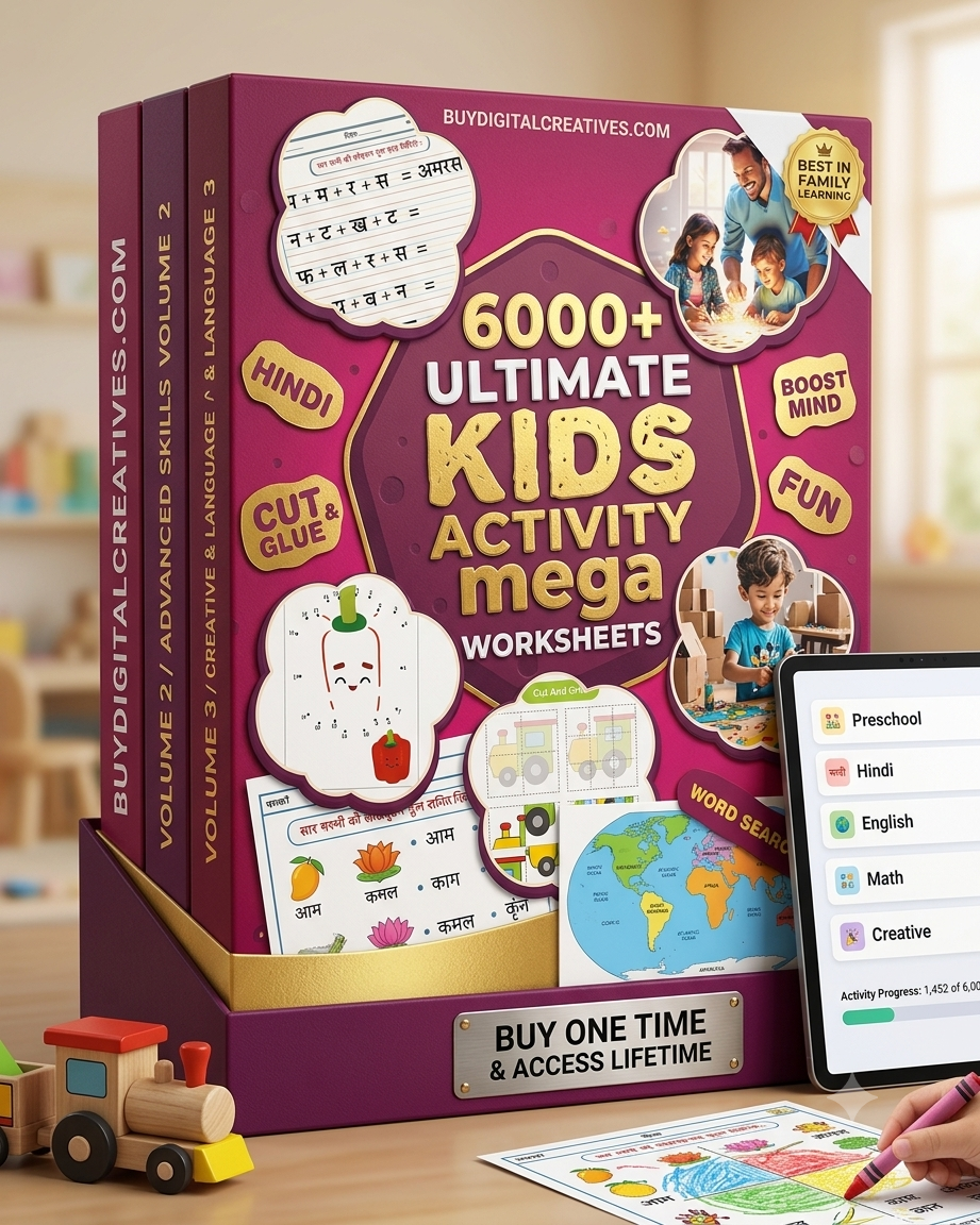 6000+ Kids Activity Worksheets Bundle